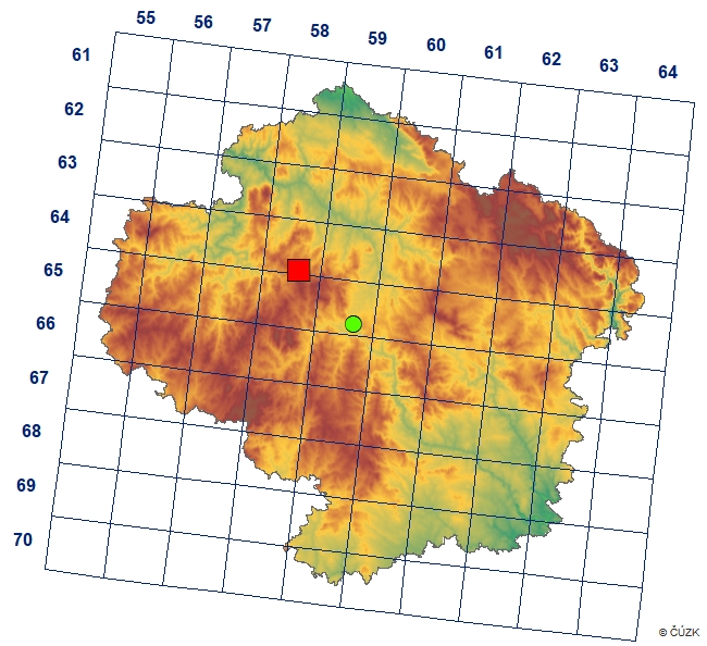 Mapa výskytu - pernatuška tůznožravá - Amblyptilia acanthadactyla