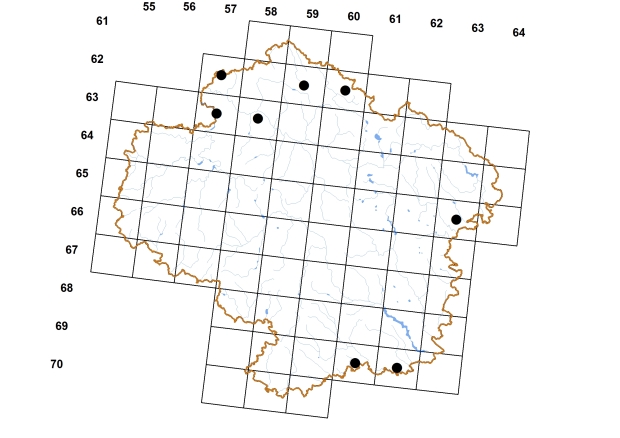 Mapa výskytu - bahnivka rmutná - Bithynia tentaculata