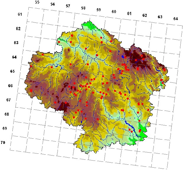 Mapa výskytu - brkoslav severní - Bombycilla garrulus