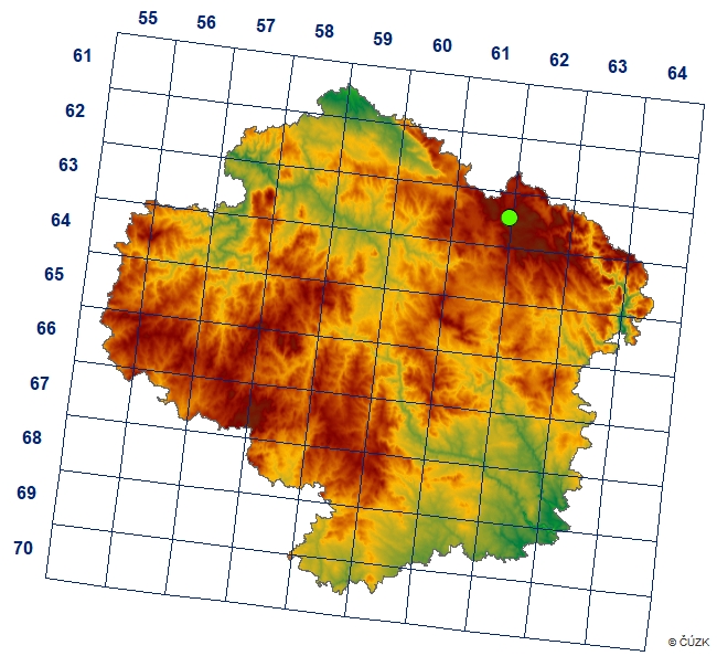 Mapa výskytu - kratěnka síťovaná - Brachychochthonius cricoides