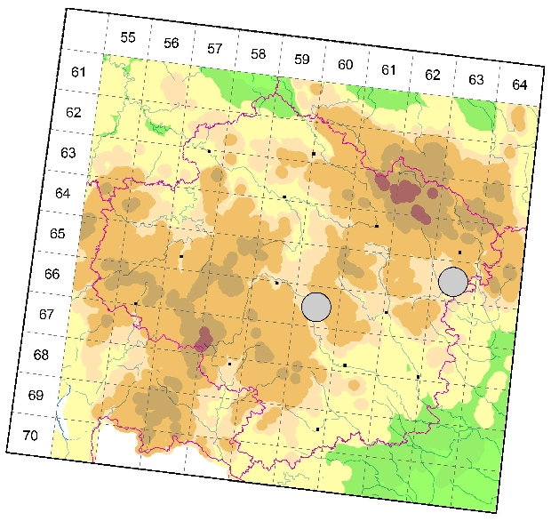 Mapa výskytu - plachetnatka záhadná - Centromerus persimilis