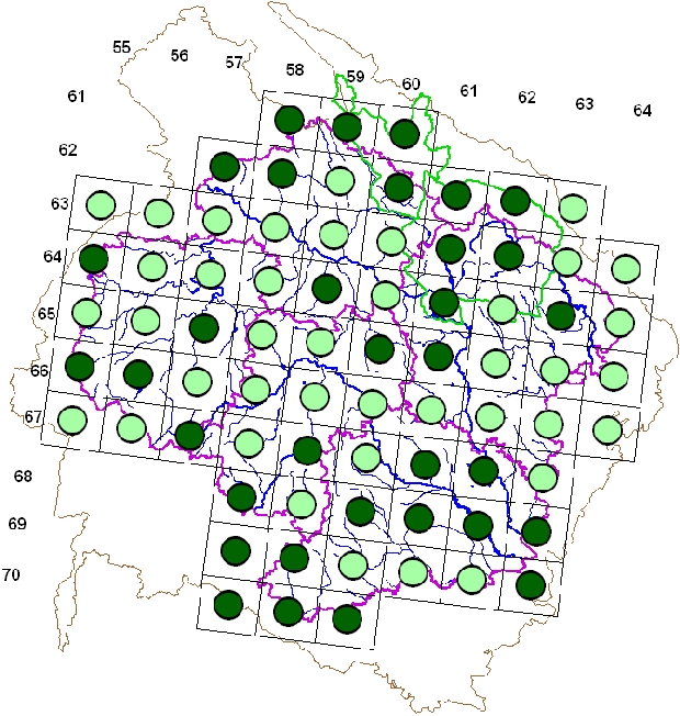 Mapa výskytu - křepelka polní - Coturnix coturnix