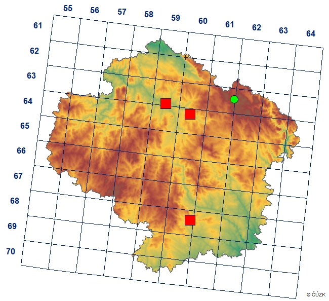 Mapa výskytu - stonoha zahradní - Cryptops hortensis