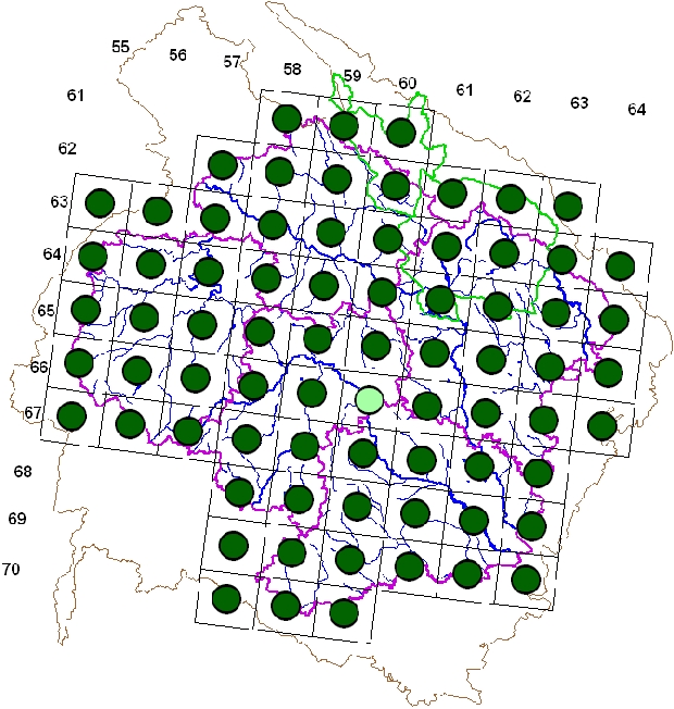 Mapa výskytu - strakapoud velký - Dendrocopos major