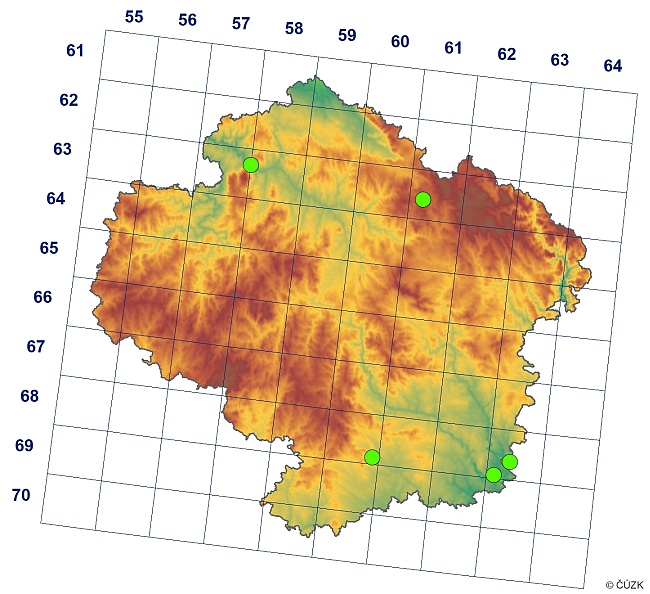 Mapa výskytu - podrepka - Deuterosminthurus bicinctus