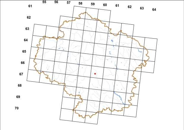 Mapa výskytu - slimáčnice lesní - Eucobresia nivalis
