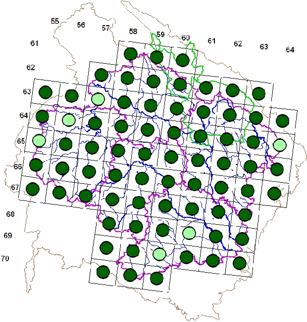 Mapa výskytu - pěnkava obecná - Fringilla coelebs