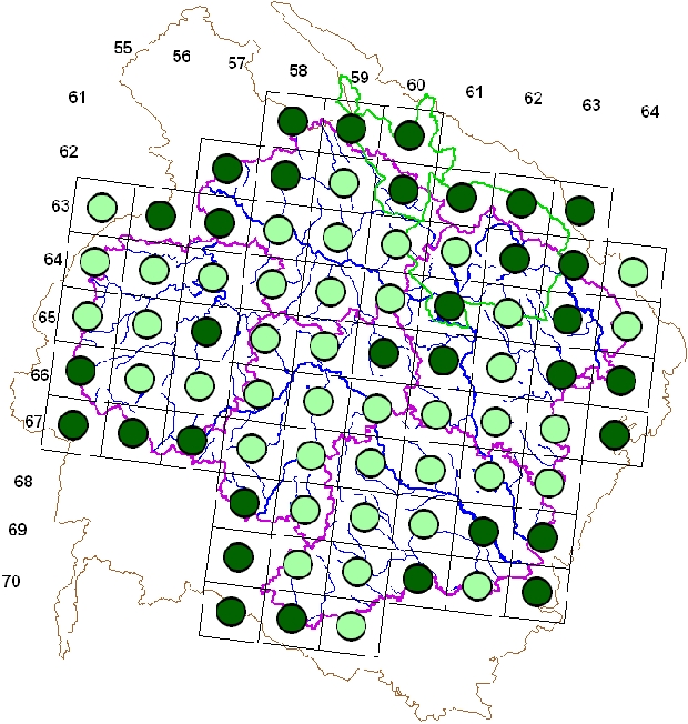 Mapa výskytu - sedmihlásek hajní - Hippolais icterina