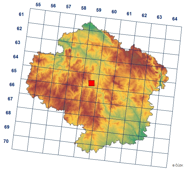 Mapa výskytu - můra východní - Hyssia cavernosa