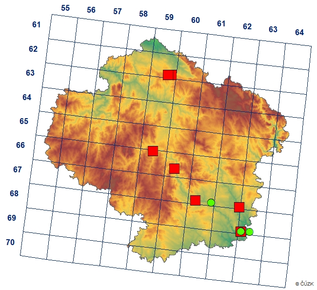 Mapa výskytu - otakárek ovocný - Iphiclides podalirius
