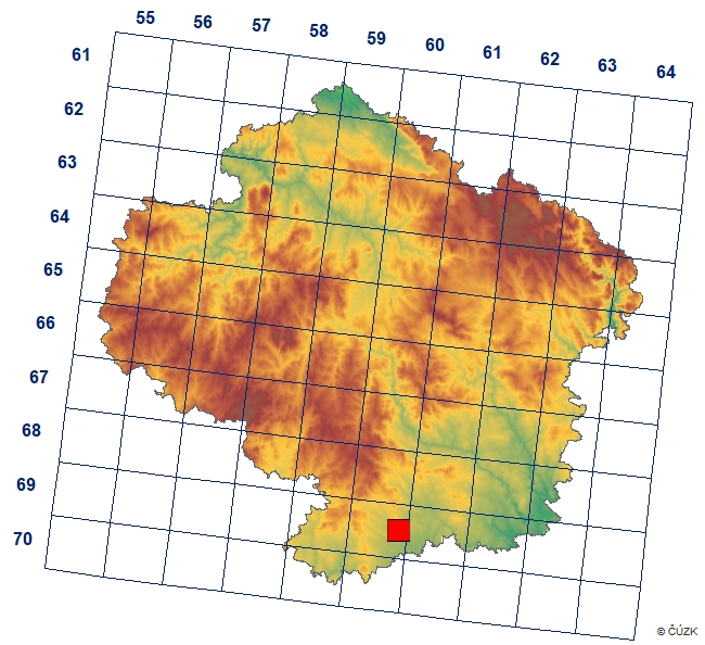 Mapa výskytu - hnědásek černýšový - Melitaea aurelia