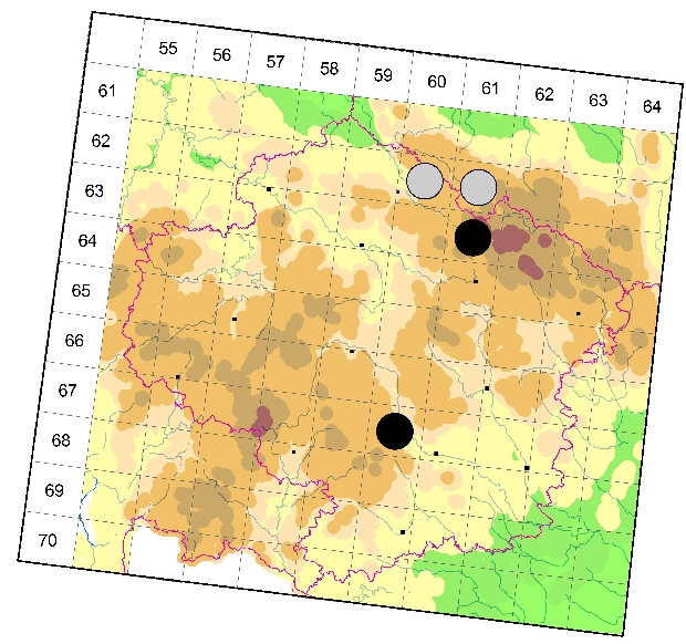 Mapa výskytu - vážka žlutoskvrnná - Orthetrum coerulescens