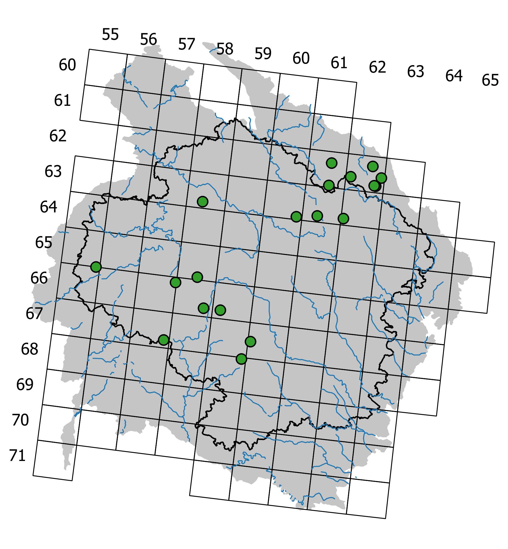 Mapa výskytu - vlahovka prameništní - Philonotis fontana