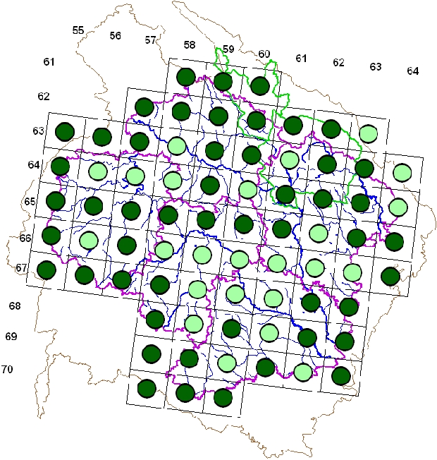 Mapa výskytu - budníček menší - Phylloscopus collybita