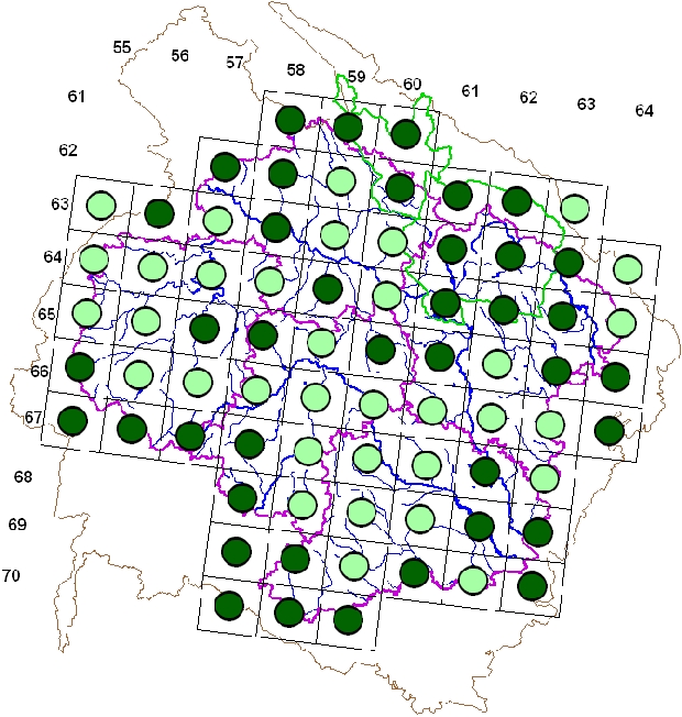 Mapa výskytu - budníček větší - Phylloscopus trochilus