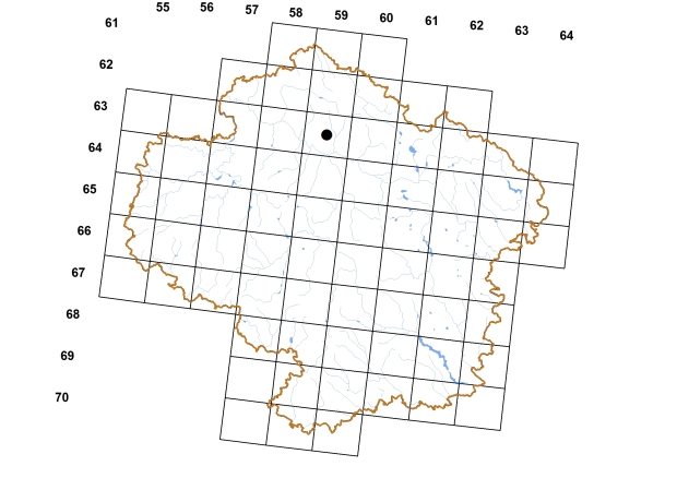 Mapa výskytu - uchatka vejčitá - Radix balthica