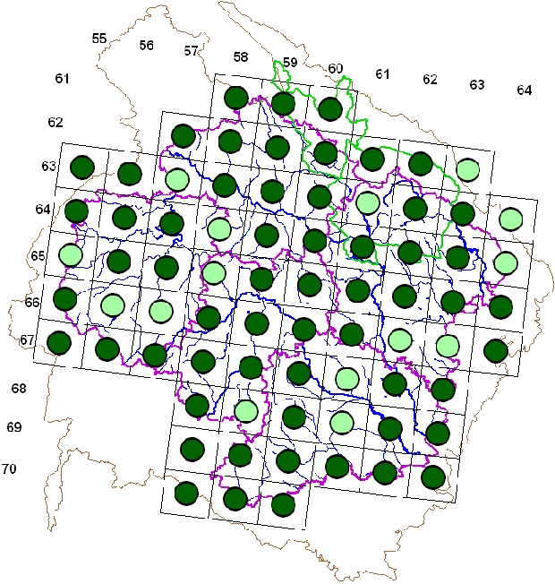 Mapa výskytu - hrdlička zahradní - Streptopelia decaocto
