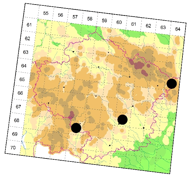 Mapa výskytu - vážka podhorní - Sympetrum pedemontanum