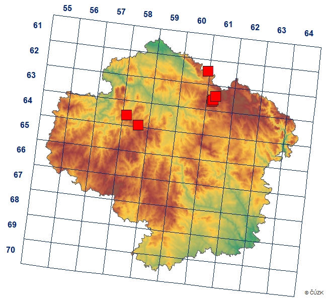 Mapa výskytu - kovolesklec kopřivový - Syngrapha interrogationis