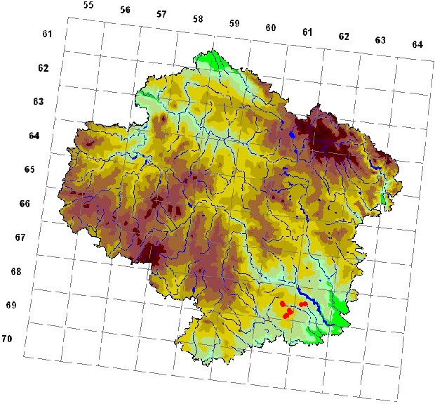Mapa výskytu - ibis posvátný - Threskiornis aethiopicus