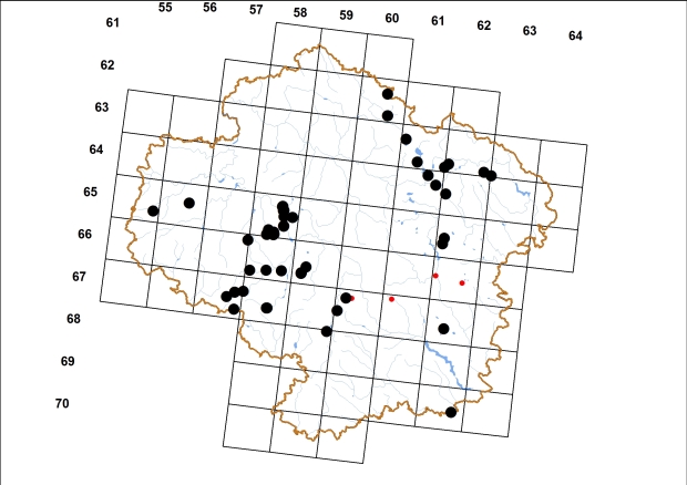 Mapa výskytu - vrkoč mnohozubý - Vertigo antivertigo