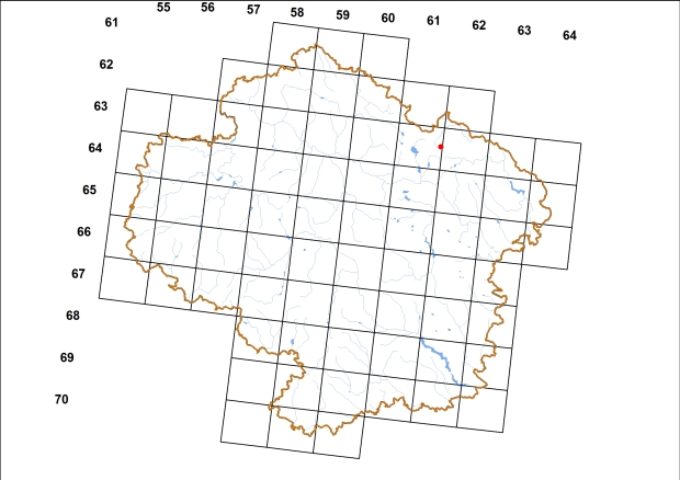 Mapa výskytu - nádolka nadmutá - Vestia turgida